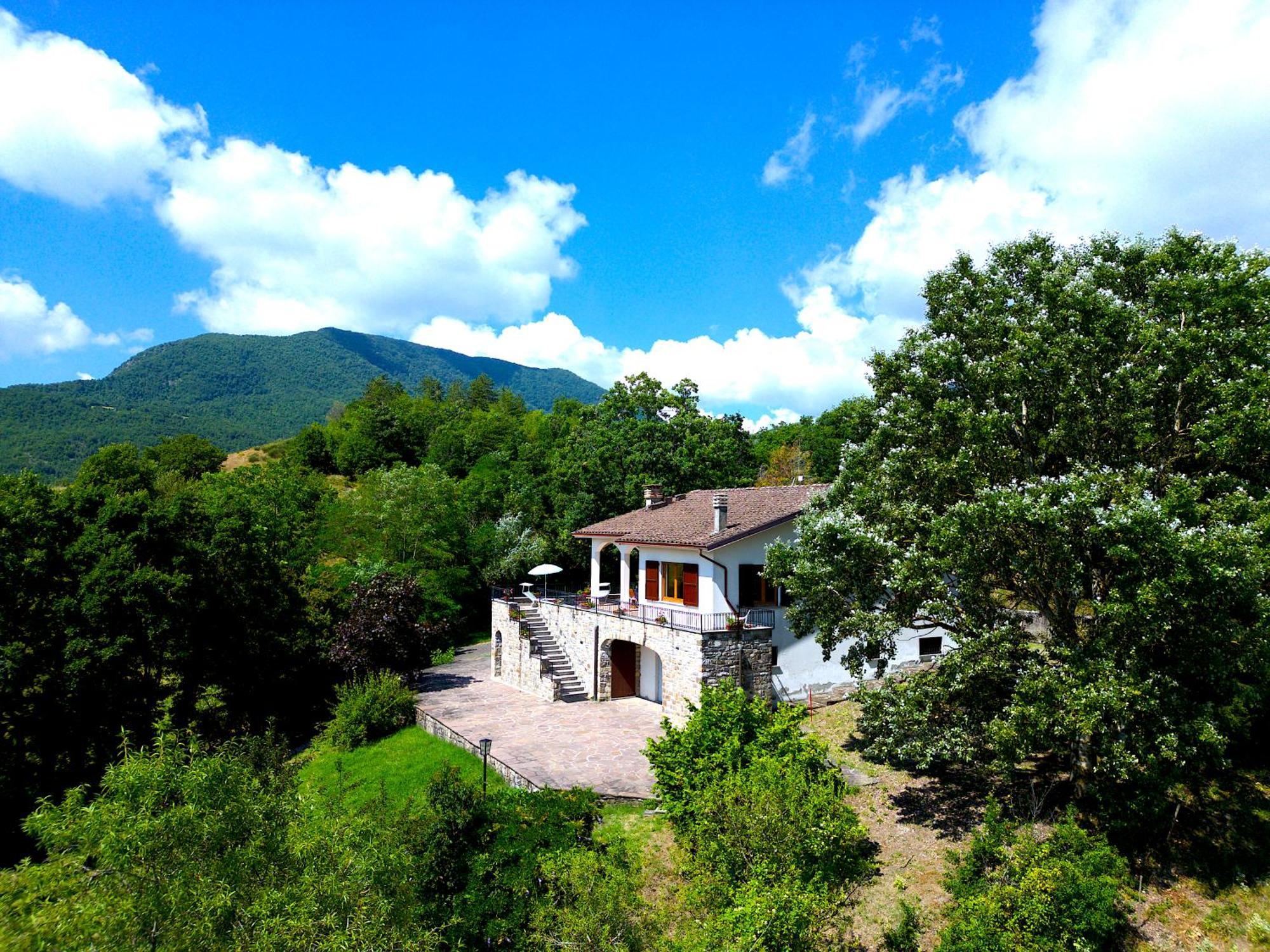 Casa Del Bosco - Vista Mozzafiato & Parco 4 Ettari Βίλα Bobbio Εξωτερικό φωτογραφία